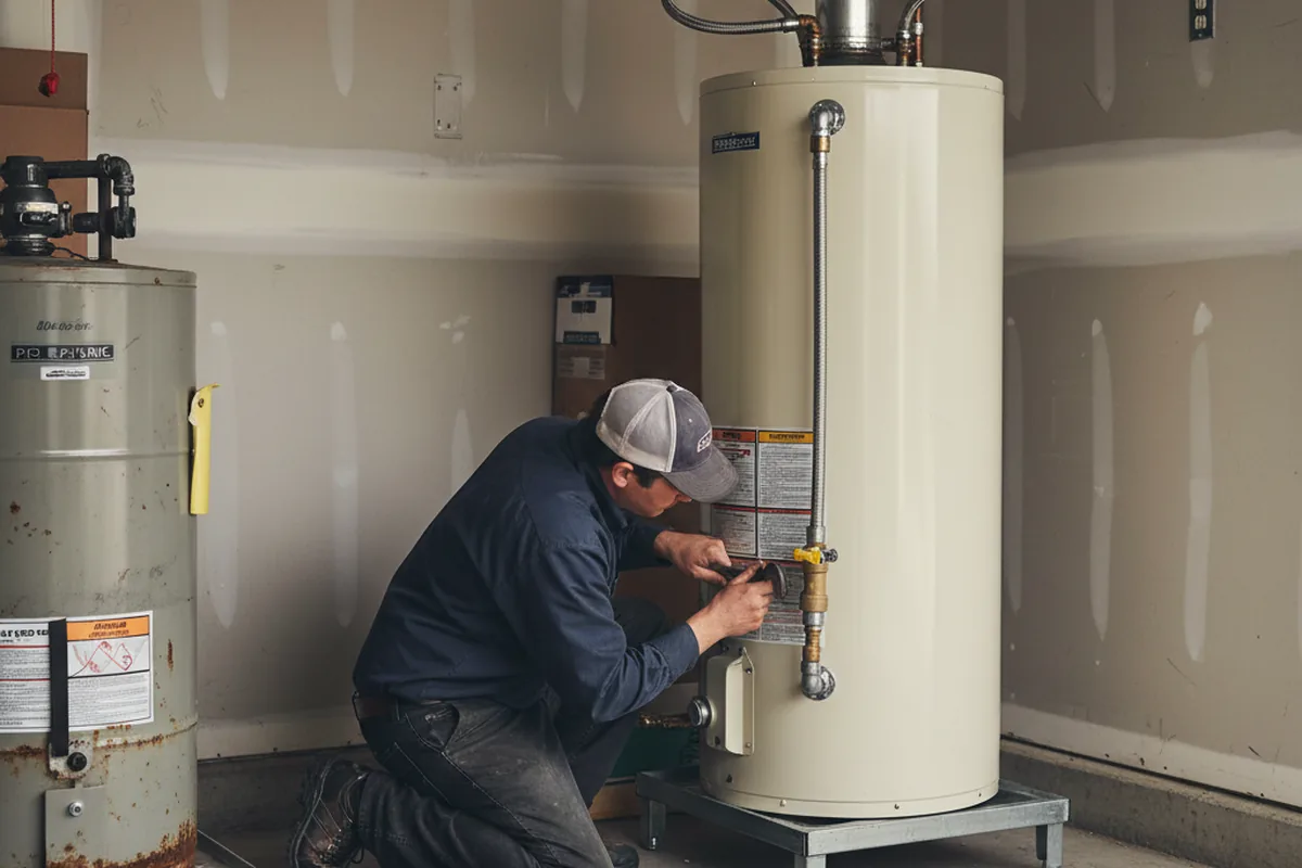 Water heater and shutoff valve replacement in Secaucus
